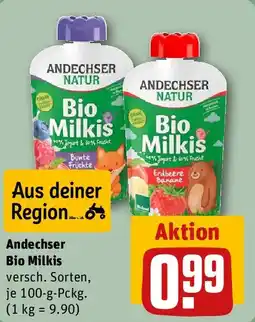 REWE Andechser Bio Milkis Angebot