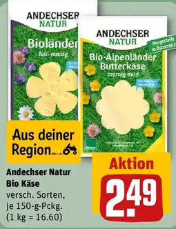 REWE Andechser Natur Bio Käse Angebot