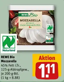 REWE REWE Bio Mozzarella Angebot