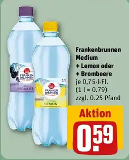 REWE Frankenbrunnen Medium + Lemon oder + Brombeere Angebot