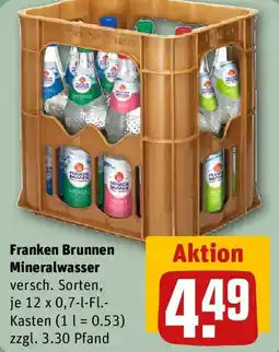REWE Franken Brunnen Mineralwasser Angebot