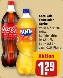REWE Coca-Cola, Fanta oder Sprite Angebot