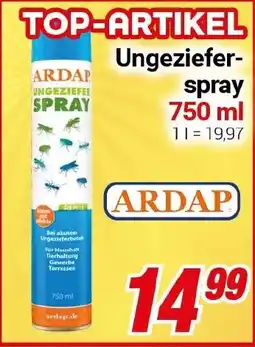 CENTERSHOP Ardap ungezieferspray Angebot