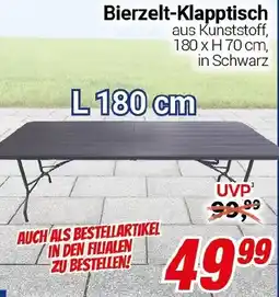 CENTERSHOP Bierzelt-Klapptisch Angebot