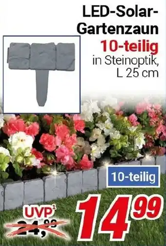 CENTERSHOP LED-Solar Gartenzaun Angebot