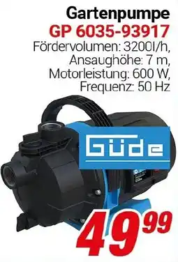 CENTERSHOP Güde Gartenpumpe Angebot