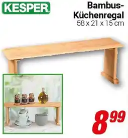 CENTERSHOP KESPER Bambus Küchenregal Angebot