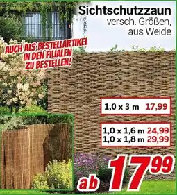 CENTERSHOP Sichtschutzzaun Angebot