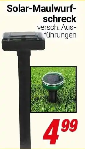 CENTERSHOP Solar-Maulwurfschreck Angebot