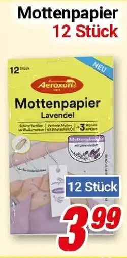 CENTERSHOP Mottenpapier Angebot