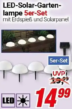 CENTERSHOP LED-Solar-Gartenlampe Angebot