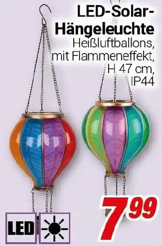 CENTERSHOP LED-Solar Hängeleuchte Angebot