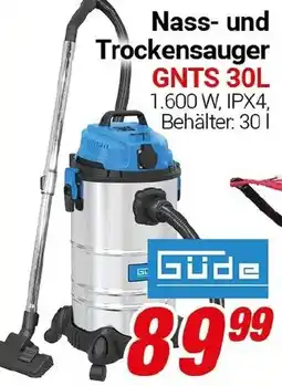 CENTERSHOP Güde Nass und Trockensauger GNTS Angebot