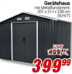 CENTERSHOP Gerätehaus Angebot