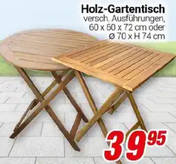 CENTERSHOP Holz-Gartentisch Angebot
