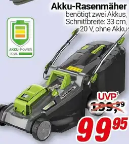 CENTERSHOP Akku-Rasenmäher Angebot