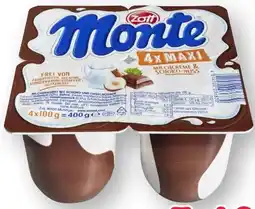 Scheck-in-Center Zott Monte Maxi Schoko XXL Angebot