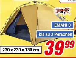 CENTERSHOP TAMBU Schnellaufbau-Zelt oder Tunnel-Zelt Angebot
