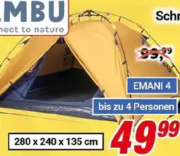 CENTERSHOP TAMBU Schnellaufbau-Zelt oder Tunnel-Zelt Angebot