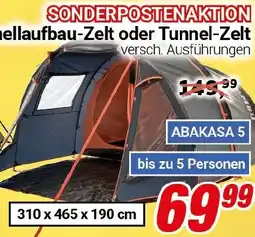 CENTERSHOP TAMBU Schnellaufbau-Zelt oder Tunnel-Zelt Angebot
