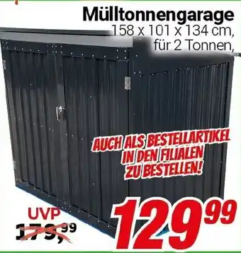 CENTERSHOP Mülltonnengarage Angebot