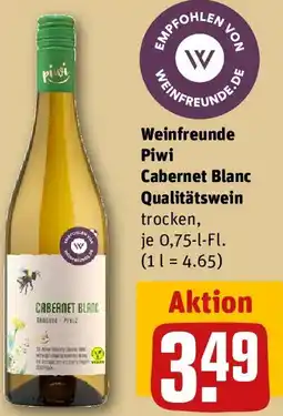 REWE Weinfreunde Piwi Cabernet Blanc Qualitätswein Angebot