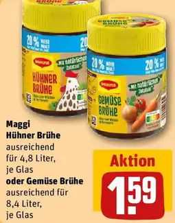 REWE Maggi Hühner Brühe oder Gemüse Brühe Angebot