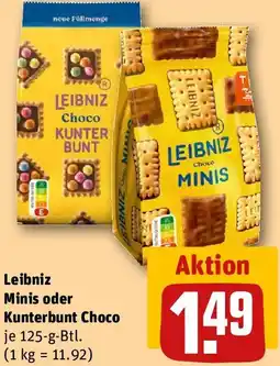 REWE Leibniz Minis oder Kunterbunt Choco Angebot