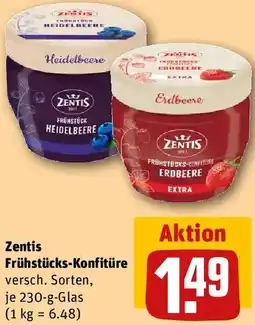 REWE Zentis Frühstücks-Konfitüre Angebot