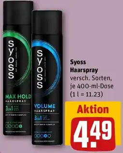 REWE Syoss Haarspray Angebot