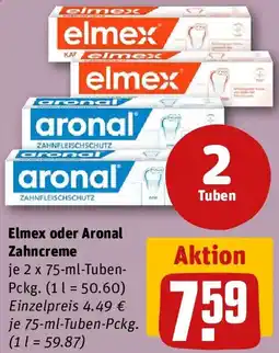 REWE Elmex oder Aronal Zahncreme Angebot