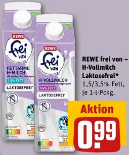 REWE REWE REWE frei von - H-Vollmilch Laktosefrei Angebot