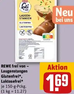 REWE REWE frei von - Laugenstangen Glutenfrei, Laktosefrei Angebot