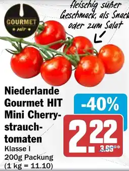 HIT Niederlande Gourmet HIT Mini Cherrystrauchtomaten Angebot