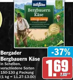 HIT Bergader Bergbauern Käse Angebot