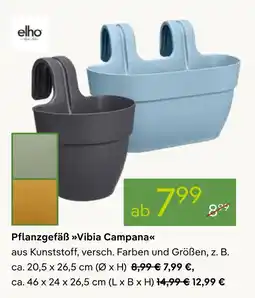 Pflanzen Kölle Elho pflanzgefäß vibia campana Angebot