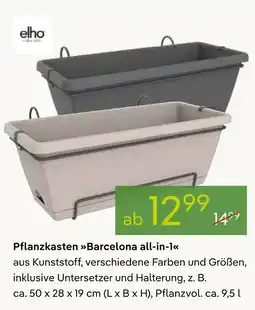 Pflanzen Kölle Elho pflanzkasten barcelona all-in-1 Angebot