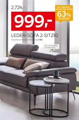 XXXLutz Leder-sofa 2-sitzig Angebot