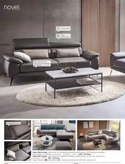 XXXLutz Novel leder-sofa 3-sitzig Angebot