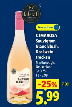 Lidl Cimarosa sauvignon blanc blush, roséwein, trocken Angebot