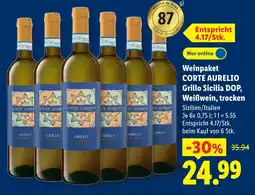 Lidl Corte aurelio grillo sicilia dop weißwein, trocken Angebot