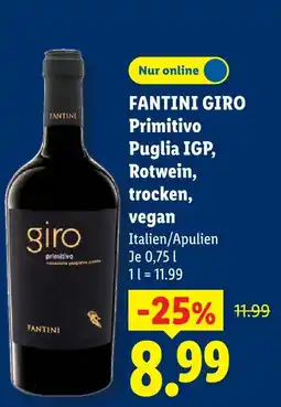 Lidl Fantini giro primitivo puglia igp Angebot