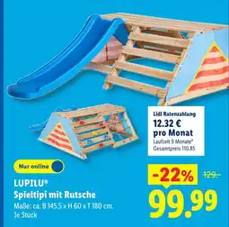 Lidl Lupilu spieltipi mit rutsche Angebot