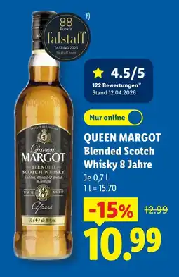 Lidl Queen margot blended scotch whisky 8 jahre Angebot