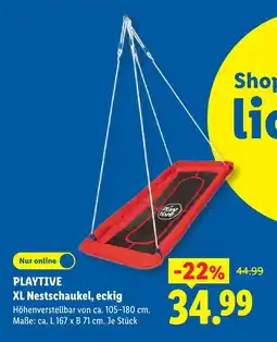 Lidl Playtive xl nestschaukel, eckig Angebot