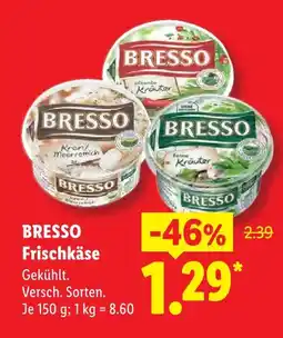Lidl Bresso frischkäse Angebot