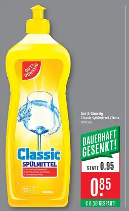 Marktkauf Gut & günstig classic spülmittel citrus Angebot