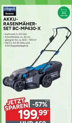 Marktkauf Scheppach akku-rasenmäher-set bc-mp430-x Angebot