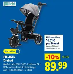 Lidl Fillikid dreirad Angebot
