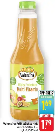 Edeka Valensina frühstücksdrink Angebot